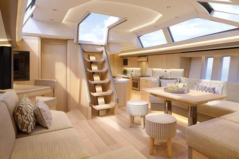 Oyster 595 | Bluewater Ocean Cruiser | Oyster Yachts Wood Boat Interior, Yacht Decor Boat Interior, Oyster Yachts, Yacht Interior Decor, Sailing Yacht Interior, Float House, Cabin Cruiser Boat, Luxury Sailing Yachts, Luxury Yacht Interior