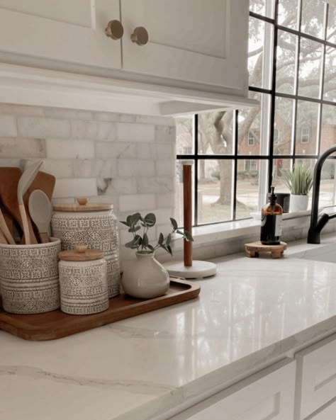 Kitchen Storage & Organization : Target Kitchen Countertops Marble, Modern Kitchen Countertops, Kitchen Counter Styling, Countertops Marble, Target Kitchen, Kitchen Countertop Decor, Countertop Decor, Kitchen Island Decor, Kitchen Counter Decor