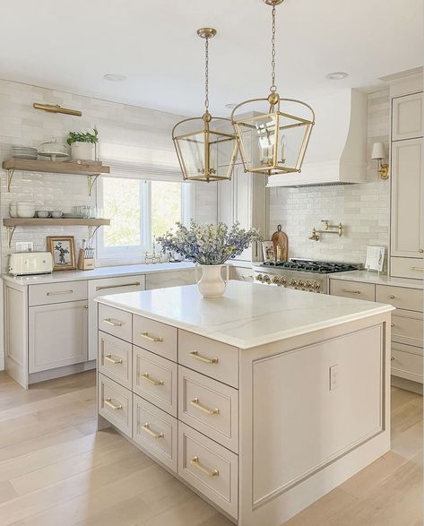 Cream Kitchens, Greige Kitchen Cabinets, Taupe Kitchen Cabinets, Off White Kitchen Cabinets, Greige Kitchen, Cream Kitchen Cabinets, Taupe Kitchen, Timeless Kitchen Design, Off White Kitchens