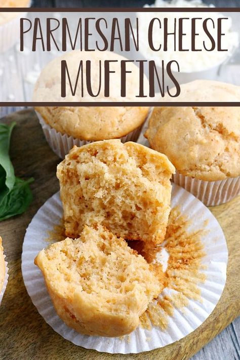 In the mood for something savory? Try these Parmesan Cheese Muffins, which pair perfectly with a ton of dinner dishes … and are totally scrumptious for breakfast, too. Parmesan Muffins, Best Homemade Bread Recipe, Healthy Brunch Recipes, Coffee Cake Muffins, Cinnamon Muffins, Best Bread Recipe, Cheese Muffins, Cake Muffins, Best Bread