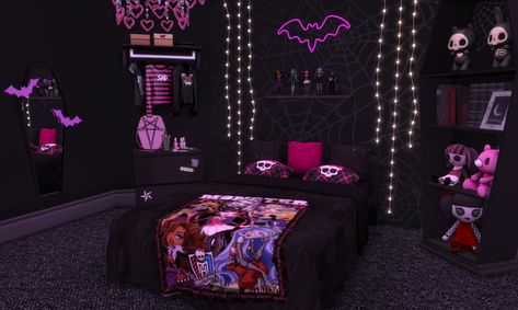 Lonely Graves CC | creating custom content for The Sims 4 | Patreon Sims 4 Monster High Furniture, Sims 4 Goth Build Cc, Sims 4 Cc Monster High Furniture, Sims 4 Cc Vampire Furniture, Sims Cc Furniture Bedroom, Sims 4 Monster High Cc, Sims 4 Room Cc, Sims 4 Monster, Sims 4 Build Mode Cc