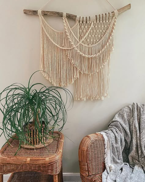 Asymmetrical Macrame Wall Hanging, Beautiful Macrame Wall Hanging, Unique Macrame Wall Hangings, Makrame Wall Art, Boho Wall Hanging Macrame, Macrame Tapestry Wall Hanging, Framed Macrame Wall Art, Wall Hanging Tutorials, Living Room Macrame