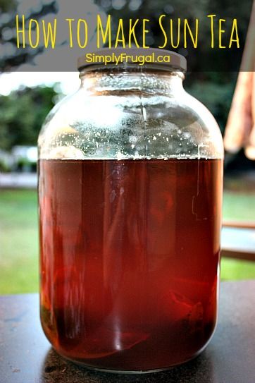 Sun Tea Recipes, Sweet Tea Recipes, Make Simple Syrup, Sun Tea, Iced Tea Recipes, Steeped Tea, Syrup Recipe, Ice Tea, Frugal Meals