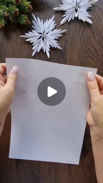 Paper_Art_Reel_013 on Instagram: "Easy_Paper_SnowFlake_diy_-_Christmas_Decorations...❄️✨❤️ . . #art  #like  #trending  #reels  #viral  #craft  #diy  #diycrafts" Diy Paper Snowflakes Easy, Paper Snowflakes Easy, Snowflake Diy, Paper Snowflakes Diy, Christmas Advent Wreath, Simple Snowflake, Paper Snowflake, Snow Flakes Diy, Diy Christmas Crafts