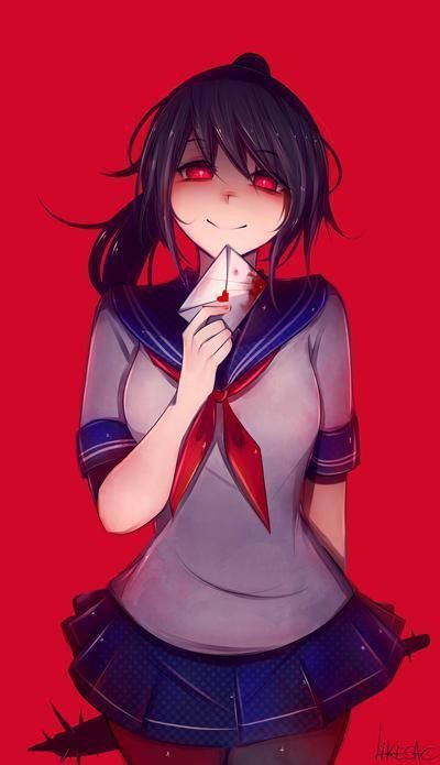 Yandere Simulator Ayano, Yandere Simulator Fan Art, Ryoba Aishi, Yandere Chan, Yandere Girl, Ayano Aishi, Yandere Simulator, Dibujos Bonitos, I Hope