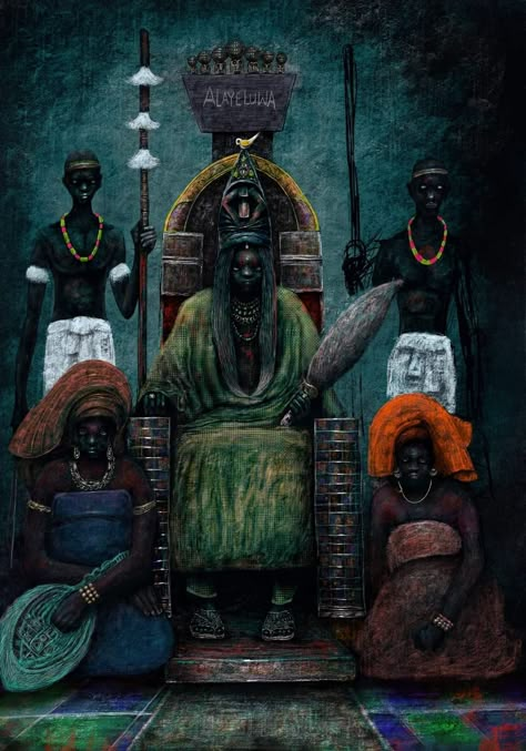 Yoruba History, Benin Art, Afrofuturism Art, Dragon Rouge, African Mythology, African American History Facts, African Royalty, Black Art Painting, Afrocentric Art