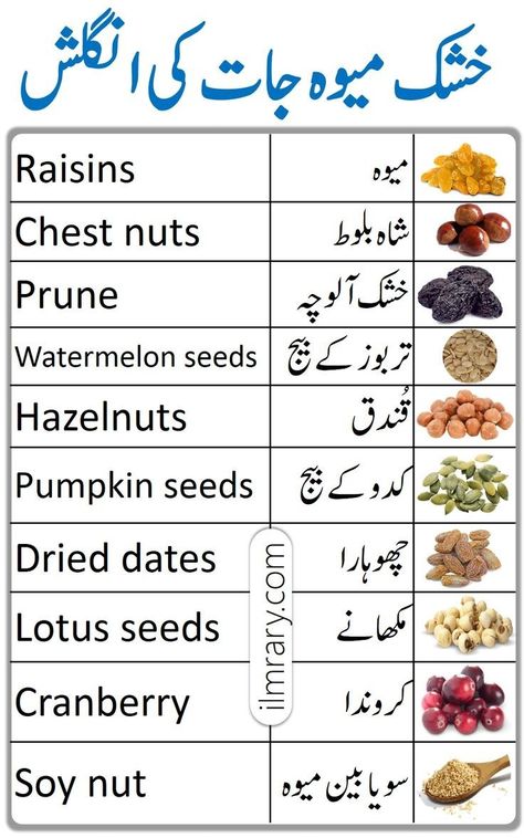 Dry Fruits Names, Urdu Vocabulary, Fruits Name In English, Vocabulary In English, Simple English Sentences, Basic English Grammar Book, Cooking Items, Arabic Sentences, Fruit Names