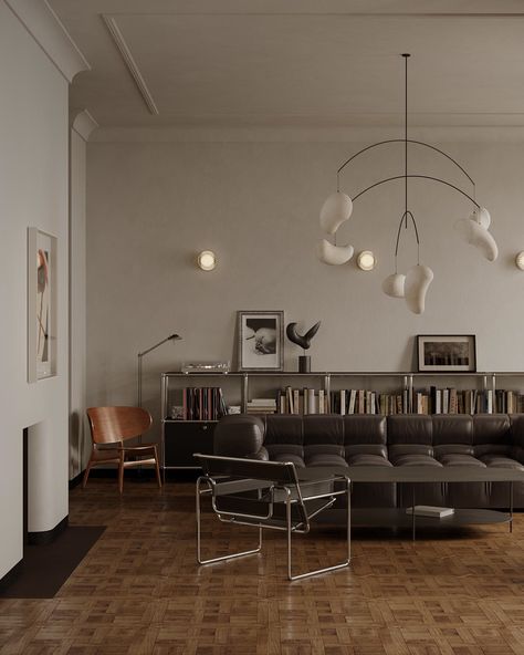 Bauhaus Interior Design, Bauhaus Interior, Bauhaus Design, Interior Architect, Apartment Inspiration, Apartment Interior, Elegant Homes, Interior Inspo, Warsaw