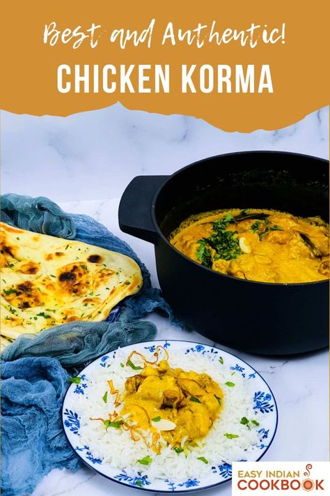 Chicken Korma Recipe Indian Foods, Korma Sauce, Indian Beef Recipes, Chicken Korma Recipe, Indian Soup, Korma Recipe, Indian Cookbook, Recipe Using Chicken, Indian Chicken Recipes