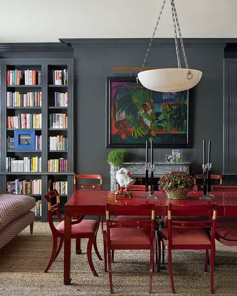 Penny Morrison Ltd on Instagram: “Step inside this gorgeous Chelsea Mansion Flat . . . ✨ ⠀⠀⠀⠀⠀⠀⠀⠀⠀ This interior design project presented Penny Morrison with a wealth of…” Edwardian Mansion, Penny Morrison, Dining Room Library, London Townhouse, Edwardian House, Decorate Home, Latest Interior Design, Room Library, Colors Shades