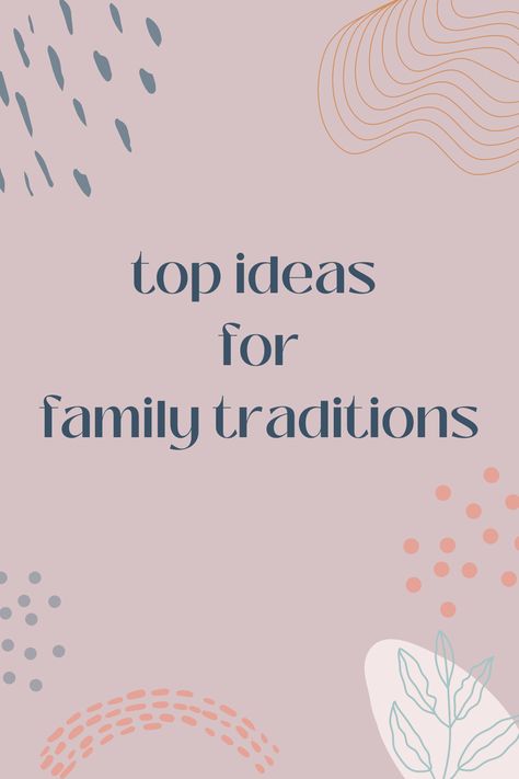 I LOVED reading through the traditions that made your childhood feel like magic. Charlie and I read through every single one of these and had such fun conversations about ones we'd like to incorporate for our family - I hope you have fun doing the same! Yearly Family Traditions, First Anniversary Traditions, Unique Family Traditions, Monthly Family Traditions, Cute Family Traditions, Three Kids Aesthetic, Childhood Traditions, Family Traditions Lesson, Traditions To Start With Kids