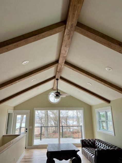 These beams offer the traditional charm of hand-hewn craftsmanship without the weight and difficulties of solid beams. Available in multiple stain options, our beams are tailored to complement your individual style and enhance your interiors. Rustic Beams, Box Beams, Beams Living Room, Faux Wood Beams, Rustic Ceiling, Faux Beams, Wood Beam Ceiling, Knotty Pine, Exposed Beams