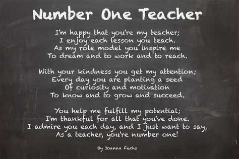 Thank your favorite teacher with our "Number One Teacher Poem." #grateful #gratitude Letters To Favorite Teacher, Poem For A Teacher From A Student, Teacher Appreciation Poems From Student, Short Message For Teacher Appreciation, Short Message For Teacher, Thank You Letter To Teacher From Student, Favorite Teacher Quotes From Student, Best Teacher Quotes From Students, Short Poems For Teachers