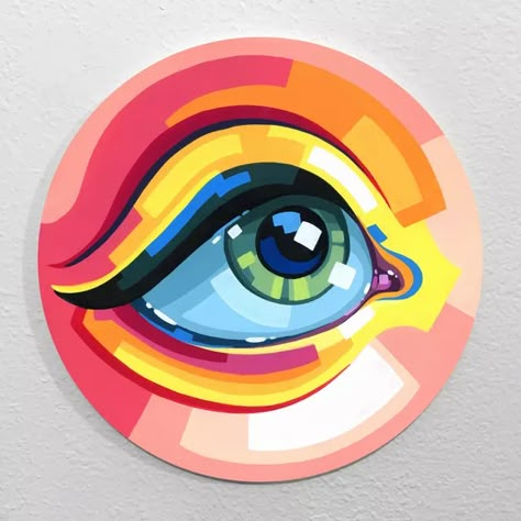 Circle Canvas, Circle Painting, Posca Art, Pop Art Painting, Small Canvas Art, Circle Art, Diy Canvas Art Painting, Amazing Art Painting, Mini Canvas Art