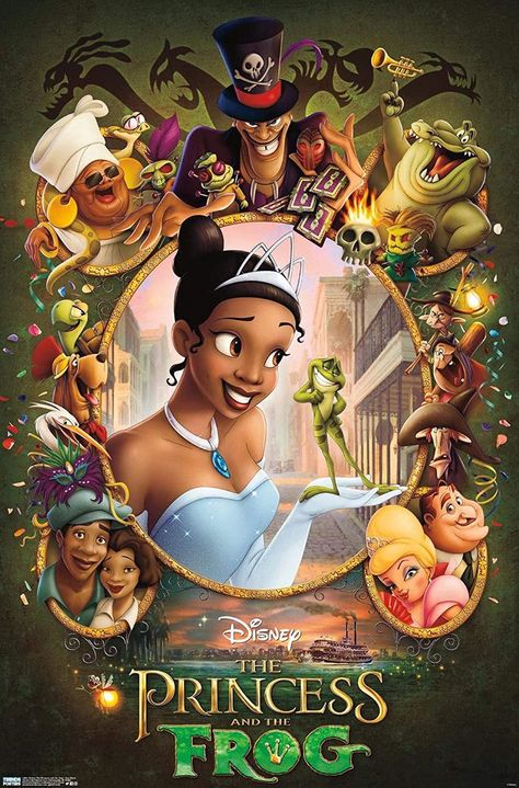 Movie Marathon Ideas, Christmas In Disneyland, Princess And The Frog Movie, Marathon Ideas, Tiana Princess And The Frog, Theme Park Design, Brothers Grimm Fairy Tales, Princess Frog, Tiana Princess