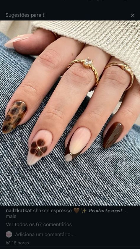 Leopard Nails Fall, Fall Nail Vibes, French Tips For Fall, Trendy Fall Nail Designs 2024, Trendy Nails Fall 2024, Fall Vibe Nails, Nails Design Fall Autumn, Fall Nails Design Ideas, Fall Nails Cheetah