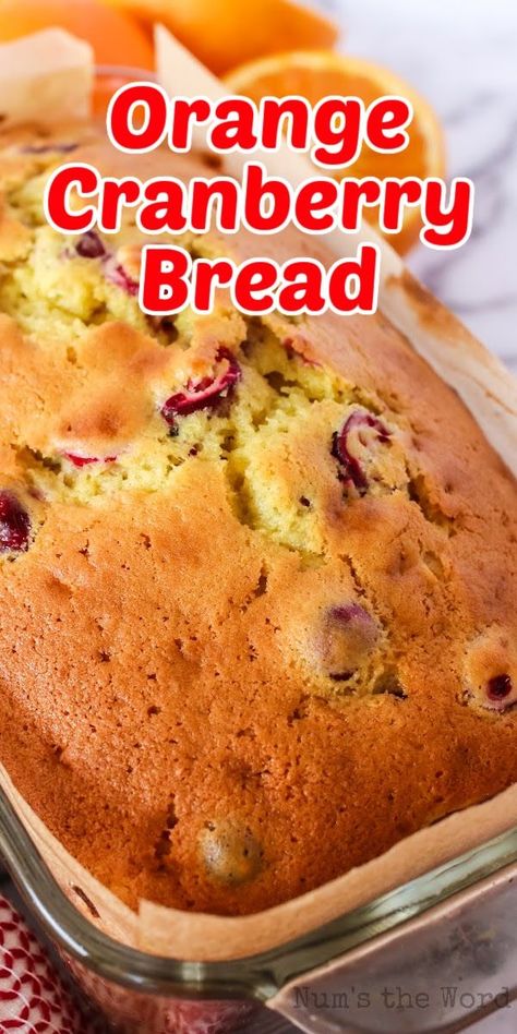 Orange Cranberry Loaf, Orange Cranberry Bread, Cranberry Loaf, Cranberry Nut Bread, Orange Bread Recipe, Orange And Cranberry, Cranberry Bread Recipes, Orange Bread, Cranberry Orange Bread