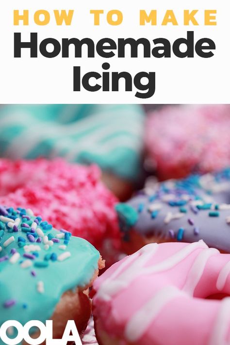 Glaze Icing For Cake, Homemade Cake Icing, Cake Pop Icing, Icing For Cake, Glazed Icing Recipe, Diy Icing, Mini Donut Recipes, Donut Icing, Homemade Icing