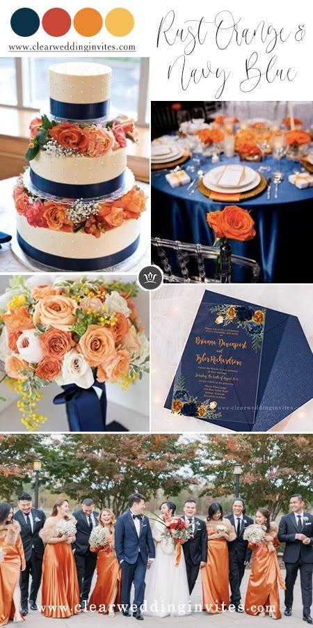 Fall Wedding Color Schemes, Best Wedding Colors, Fall Wedding Color Palette, Wedding Themes Fall, Wedding Palette, Fall Wedding Ideas, Fall Color Palette, Wedding Inspiration Fall, Orange Wedding