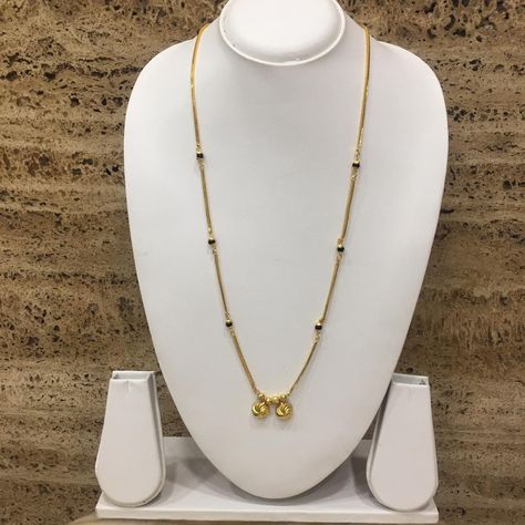 New Style Mangalsutra Design, Vati Mangalsutra Designs Gold Long, Single Chain Mangalsutra Gold, South Mangalsutra Designs Gold, Modern Gold Jewelry Indian, Short Mangalsutra Designs Gold Modern, Vati Mangalsutra Designs, Mangalsutra Designs Gold Long, Mangalsutra Chain Designs Gold Long