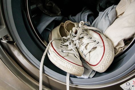 Car floor mats in the washer? Usually, yep. The post How to Clean Some Surprising Things in Your Washing Machine appeared first on HouseLogic. Custom Closet Diy, Shoe Odor Remover, Clean Suede Shoes, How To Clean White Shoes, Smelly Shoes, Peroxide Uses, Hydrogen Peroxide Uses, Estate Planning Checklist, How To Wash Shoes