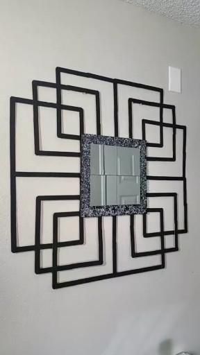 Square Mirror Decor, Diy Room Decor Videos, Dollar Store Diy Projects, Tiled Shower, Diy Wall Art Decor, Diy Dollar Tree Decor, Craft Room Decor, Diy Dollar Store Crafts, Tile Designs