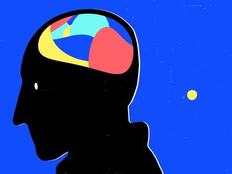 Thinking Head Illustration, Head Illustration Brain, Thinking Animation Gif, Brain Thinking, Thinking Animation, Think Illustration, Brain Animation, Head Animation, Head Illustration