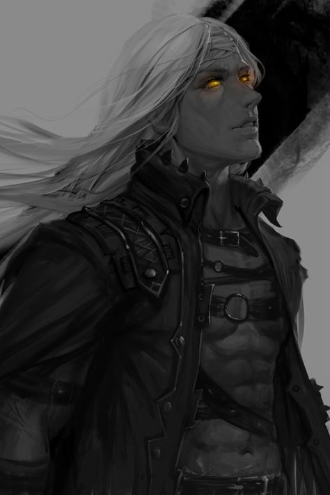 Shadar Kai Male Monk, Shadar Kai Art, Shadar Kai Paladin, Drider Male Art, Fantasy Dress Elf, Dnd Shadar Kai, Shadar Kai Character Design, Drow Gunslinger, Shadar Kai Male