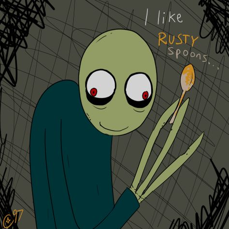 Salad Fingers Cartoon, Saled Fingers, Salad Fingers Rusty Spoons, Salad Fingers Fanart, David Firth, Rusty Spoon, Salad Fingers, Ambrosia Salad, Dont Hug Me