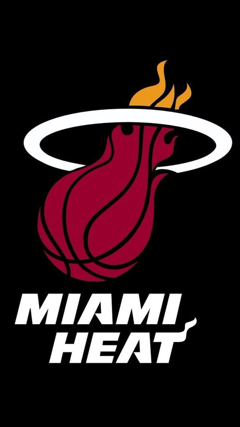 Miami Heat Nba Logo Art, Nba Logo Design, Miami Logo, Pikachu Wallpaper Iphone, Miami Heat Logo, Miami Basketball, Nba Basketball Teams, Nba Miami Heat, Warriors Wallpaper