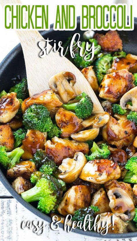 This recipe for chicken and broccoli stir fry is a classic dish of chicken sauteed with fresh broccoli florets and coated in a savory sauce. Broccoli Chicken Recipes, Chicken And Broccoli Stir Fry, Chicken Broccoli Stir Fry, Chicken With Broccoli, Low Calorie Chicken, Stir Fry Recipes Chicken, Chinese Cooking Recipes, Broccoli Stir Fry, Recipe For Chicken