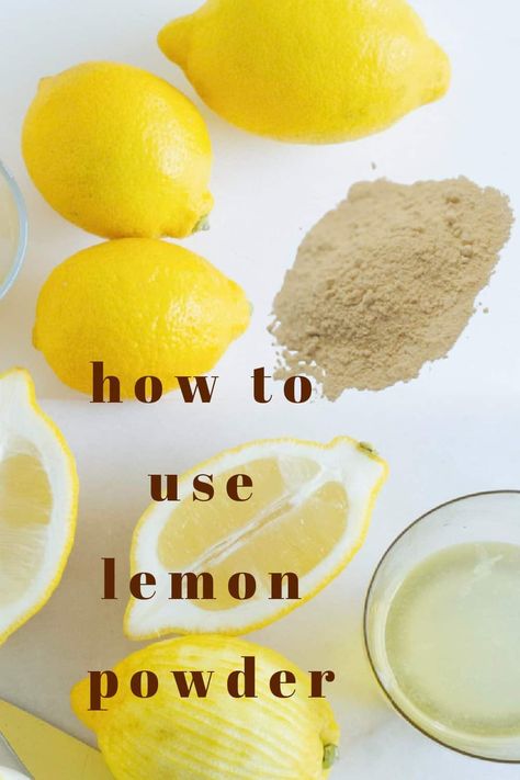 Recipe Using Lemons, Lemon Powder, Limoncello Recipe, Lemon Uses, Lemon Drink, Dried Lemon, Pepper Spice, Powder Recipe, Gf Desserts