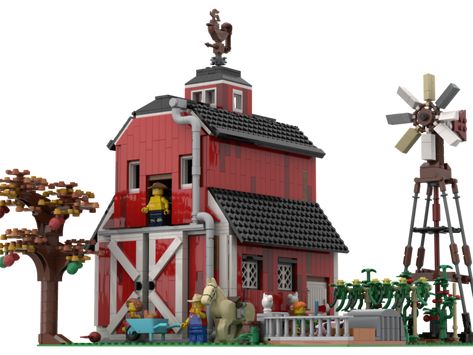 Lego Farm Ideas, Lego Mural, Shed Addition, Lego Zoo, Lego Farm, Lego Room Ideas, Lego Hobby, Lego Challenge, Lego Kits