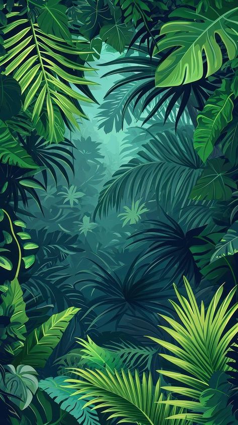 Tropical plant tree vegetation. | premium image by rawpixel.com Leaf Iphone Wallpaper, Leaves Iphone Wallpaper, Iphone Wallpaper Neon, Iphone Neon Wallpaper, Iphone Wallpaper Tropical, Jungle Images, Nature Jungle, Jungle Painting, Fern Wallpaper