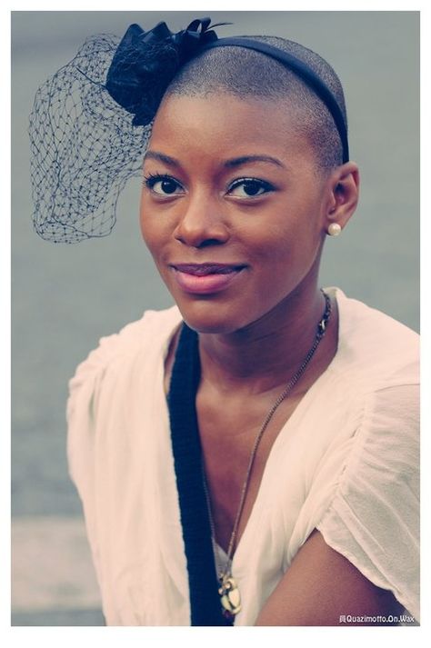 5 Head Bands That Can Jazz Up Any Look  Read the article here - http://www.blackhairinformation.com/general-articles/hairstyles-general-articles/5-head-bands-can-jazz-look/ #hairaccessories #headbands Twa Haircuts, Bald Look, Bald Hair, Hair Afro, Short Natural Hair, Bald Women, Big Chop, Shaved Head, Looks Black