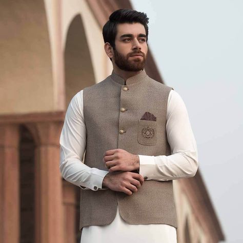 Welcome to Riwaj Menswear Online Store. Shop from wide range of Embroidered and Plain Mens Kurta, Shalwar Kameez and Waistcoat available at best prices. Men's Waistcoat Style, Walima Dress For Men, Wasket Kurta For Men, Sadri Kurta For Men, Latest Waistcoat Designs For Men, Shalwar Kameez With Waistcoat For Men, Shalwar Kameez With Waistcoat For Men Wedding, Waist Coat Men Wedding, Kurta With Waist Coat For Men