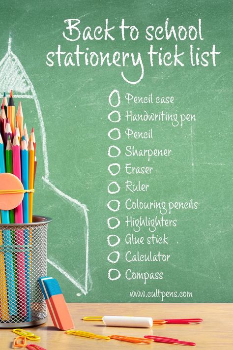 The must have list of school stationery supplies for primary or secondary school. The everyday essentials and stationary items for surviving class. Click through to find everything you need from pens to pencils, highlighters and more! #Stationery #BackToSchool #SchoolSupplies #StationeryList #SchoolList Stationary List For School, Stationary You Need For School, Pencil Case Must Haves, School Stationary Items List, Pencil Case Essentials Stationery List, Stationery Items List, Stationary Items List, Stationery Supplies List, School Stationery List