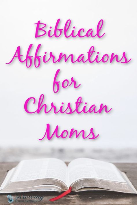 Biblical Affirmations for Christian Moms. Using these affirmations every morning, and in your moments of craziness, can help you as you seek to set your focus on Christ. #christianmotherhood #motherhood #momlife #selfhelp #selfcare #faith #christianwomen #wordbeforeworld Motherhood Ministry, Christian Mom Quotes, Biblical Affirmations, Baby Bible, Motherhood Encouragement, Raising Godly Children, Mom Encouragement, Christian Motherhood, Christian Affirmations