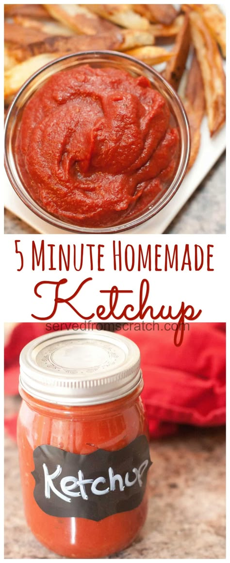 Homemade Ketchup Recipes, Ketchup Recipe, Homemade Ketchup, Homemade Condiments, Condiment Recipes, Homemade Seasonings, Homemade Sauce, Alfredo Sauce, Aioli