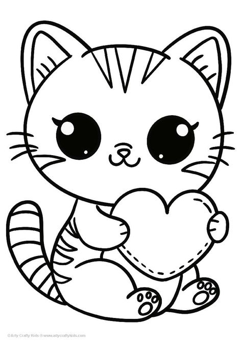 Printable Heart Coloring Pages for Kids Eyes Coloring Pages, Simple Coloring Pages For Kids, Cute Coloring Pages For Kids, Coloring Pictures For Kids, Simple Coloring Pages, Pages Aesthetic, Aesthetic Coloring Pages, Free Kids Coloring Pages, Valentine Coloring Pages