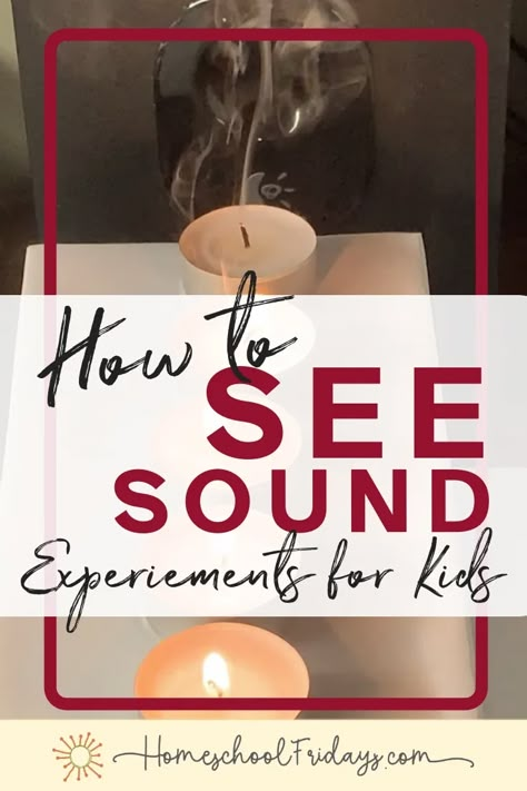 Sound Experiments For Middle School, Sound Science Experiments, Sound Vibration Art, 5 Senses Science Experiments, Sound Experiments 4th Grade, Science Sound Activities, Sound Wave Experiment, Sound Vibration Experiment, Energy Activities For Kids Science