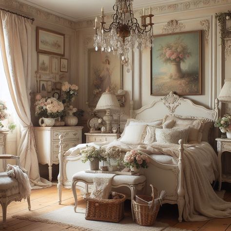 15 Charming Shabby Chic Bedroom Ideas for Cozy Retreats — Lord Decor French Chic Bedroom, Shabby Chic Bedroom Ideas, Rustic Wall Decor Ideas, Scandi Style Living Room, Vintage French Bedroom, Chic Bedroom Ideas, Shabby Chic Interior Design, French Style Bedroom, Shabby Chic Bedroom Furniture