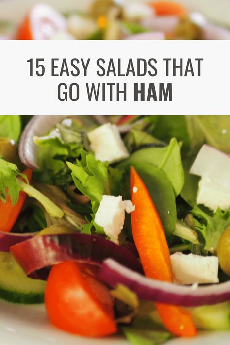 15 Easy Salads that Go with Ham – Happy Muncher Salads That Go With Ham Dinner, Salad To Go With Ham Dinner, Salad With Ham, Ham Salad Recipe, Crunchy Broccoli Salad, Ham Chowder, Ham Salad Recipes, Ham Dishes, Ham Dinner