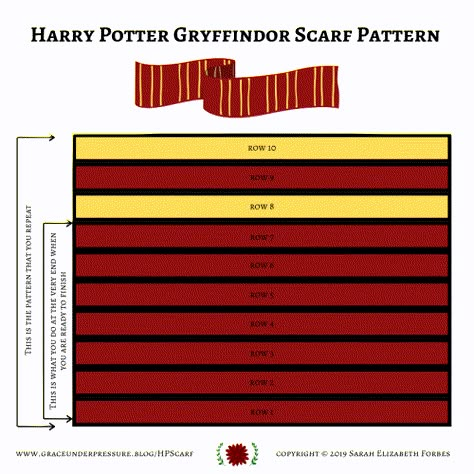 Gryffindor Scarf Pattern, Crochet Harry Potter Scarf Pattern Free, Hogwarts Scarf Crochet Pattern, Gru Scarf Crochet Pattern, Gryffindor Crochet Scarf, Gryffindor Knitting Pattern, Gryffindor Scarf Knit Pattern, Diy Harry Potter Scarf, Harry Potter Scarf Pattern Crochet