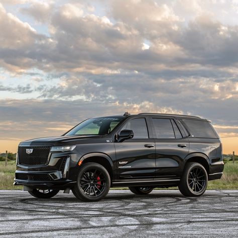 2024 Hennessey Cadillac Escalade-V H850 Escalade Cadillac 2025, Blacked Out Cadillac Escalade, Black Escalade Cadillac, 2024 Cadillac Escalade, Cadillac Escalade 2024, Cadilac Escaled Black, 2024 Escalade, Black Cadillac Escalade, Cars For Family