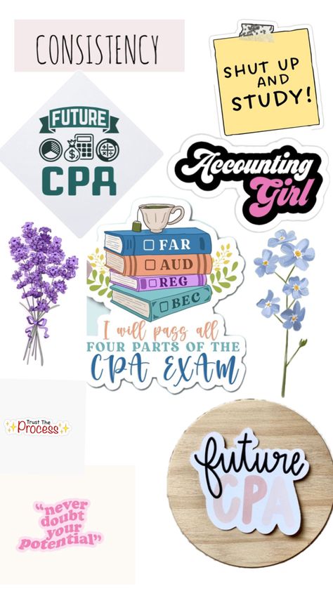 Kick start studying for CPA Cpa Motivation, Cpa Exam Motivation, Accounting Student Aesthetic, Ca Exam, Cpa Exam Studying, Cpa Accounting, Healing Manifestation, College Vibes, Start Studying