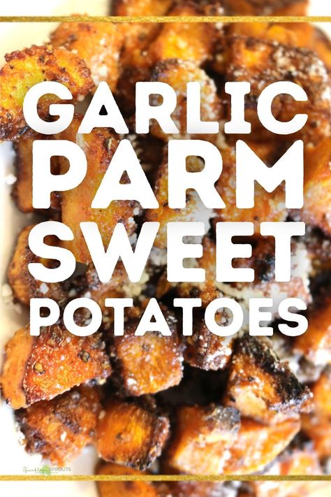 Sweet Potatoes are taken to the next level and you will never go back!! Garlic Parmesan Sweet Potatoes, Parmesan Sweet Potatoes, Breakfast Hash, Best Recipes Ever, Spring Fun, La Food, Never Go Back, Dinner This Week, Best Food Ever