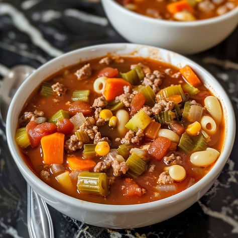 Busy Day Soup Recipe - Rainy Day Soup Recipes Healthy, Busy Day Soup Recipes, Soup Of The Day Whiskey, Crockpot Busy Day Soup, Busy Day Soup Crock Pot, Busy Day Vegetable Soup, Busy Day Soup, Pudding Parfait Recipes, Cream Cheese Chicken Enchiladas