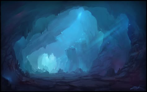 Environment Landscape, Idle Game, Concept Environment, Constructive Feedback, Background Painting, Ice Cave, 다크 판타지, Fantasy Concept, Fantasy Setting