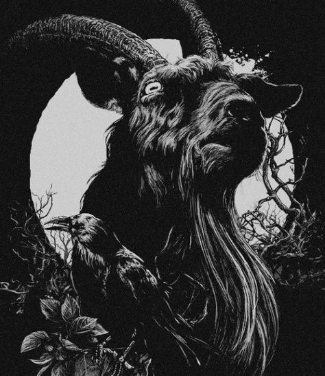 Black Sheep Design, Pan Satyr, Satanic Aesthetic, Black Philip, Goat Demon, Krampus Art, Moth Tattoos, The Vvitch, Black Phillip